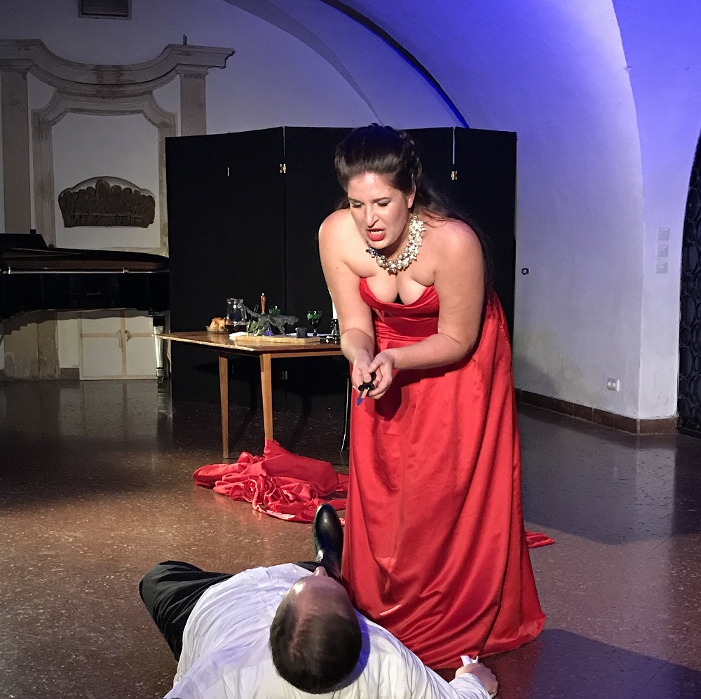 Tosca in der Krypta der Peterskirche, Wien 1