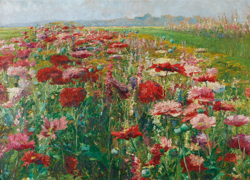 OLGA WISINGER-FLORIAN, Blühender Mohn, um 1906 © Belvedere, Wien Foto: Belvedere, Wien/Johannes Stoll OLGA WISINGER-FLORIAN, Blühender Mohn, um 1906 © Belvedere, Wien Foto: Belvedere, Wien/Johannes Stoll
